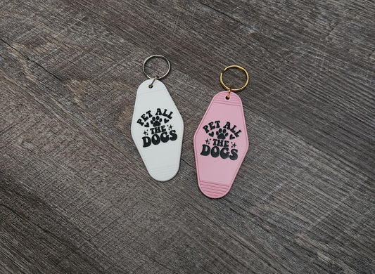 Pet All The Dogs - Keychain