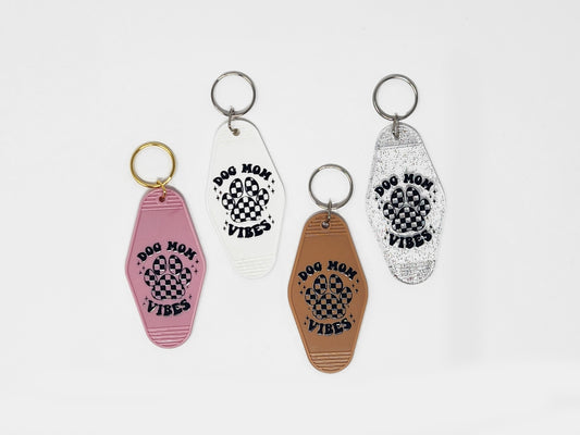 Dog Mom Vibes - Keychain