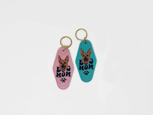 German Shepherd Dog Mom - Keychain