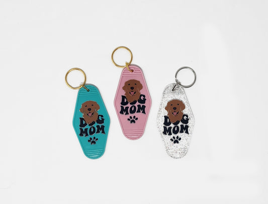 Golden Retriever Dog Mom - Keychain