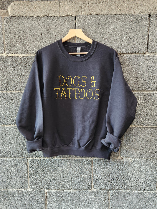 Dogs & Tattoos - Embroidered Crew