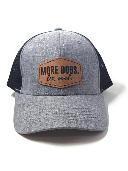 More Dogs Less People Trucker Hat