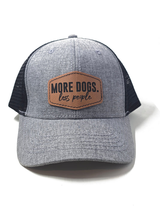 More Dogs Less People Trucker Hat