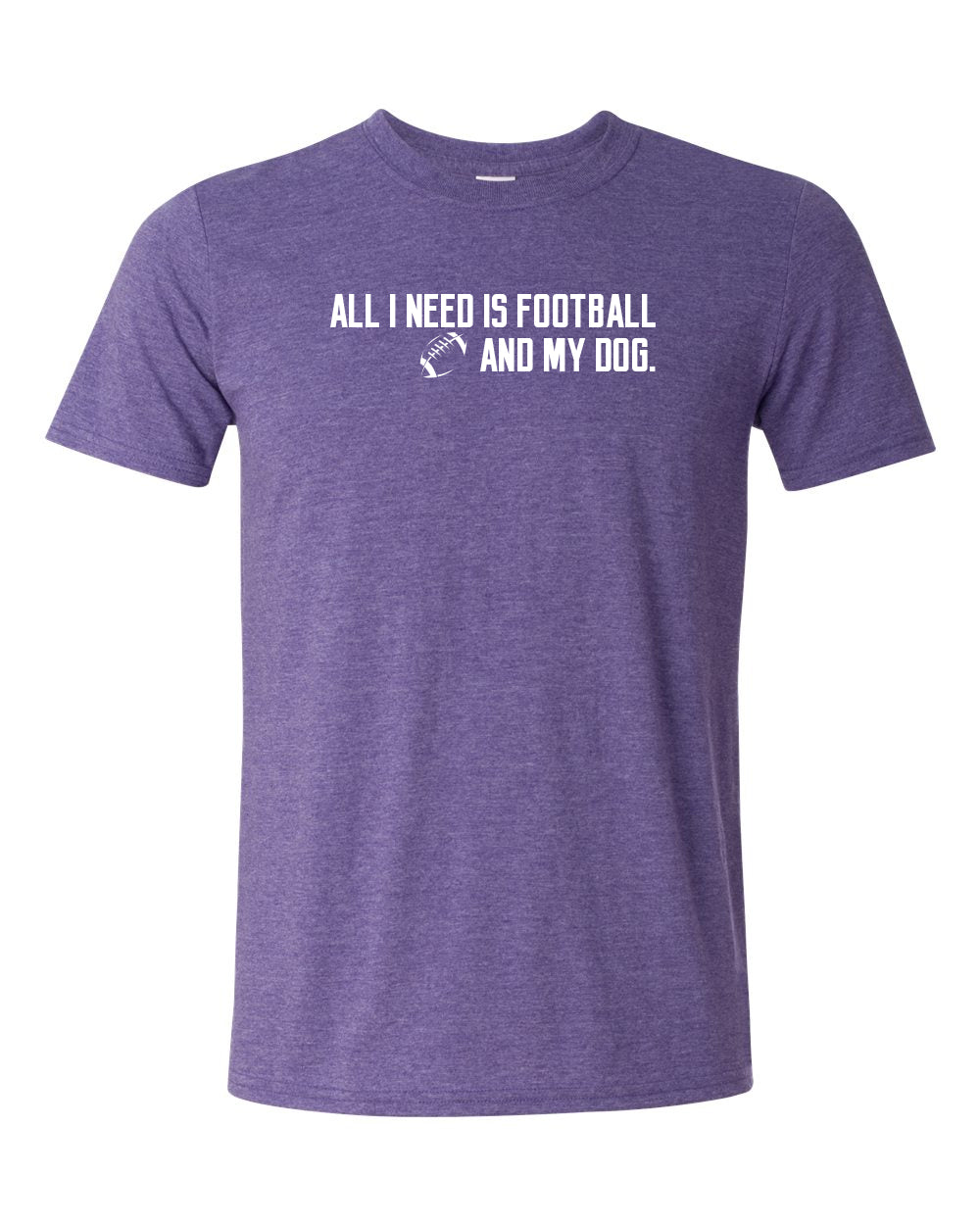 All I Need Is Football And My Dog - Short Sleeve Tshirt Vikings T-shirt