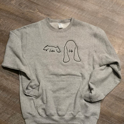 Dog Ears - Custom Embroidered Crew