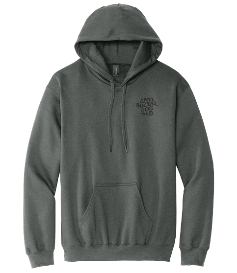 Anti Social Dog Dad - Embroidered Hoodie