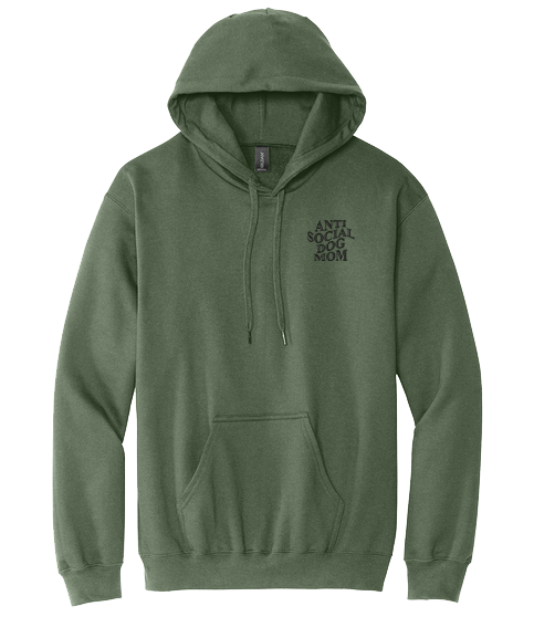 Anti Social Dog Mom - Embroidered Hoodie