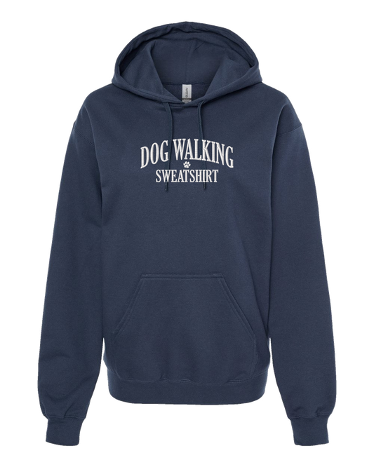 Dog Walking Sweatshirt - Embroidered Hoodie