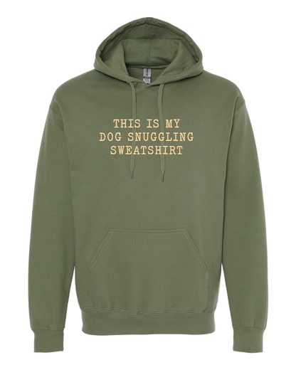 Dog Snuggling Embroidered Sweatshirt