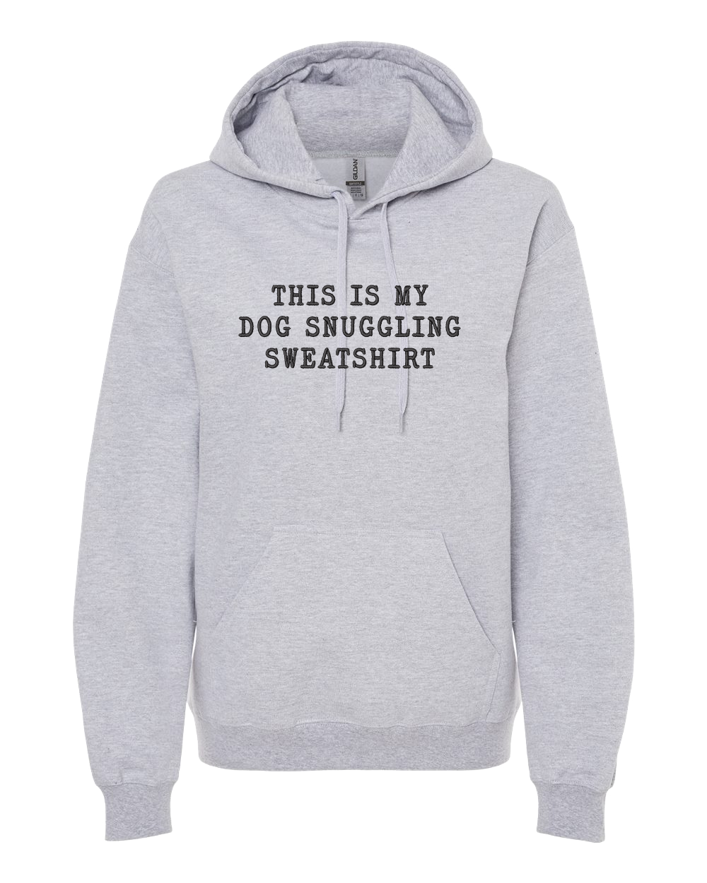 Dog Snuggling Embroidered Sweatshirt