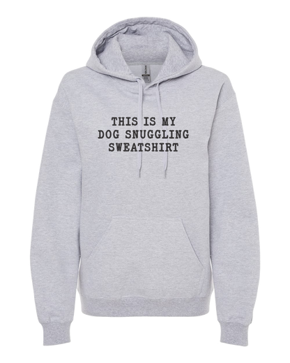 Dog Snuggling Embroidered Sweatshirt