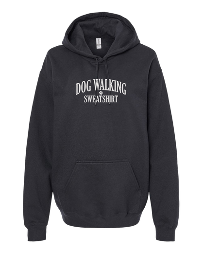 Dog Walking Sweatshirt - Embroidered Hoodie