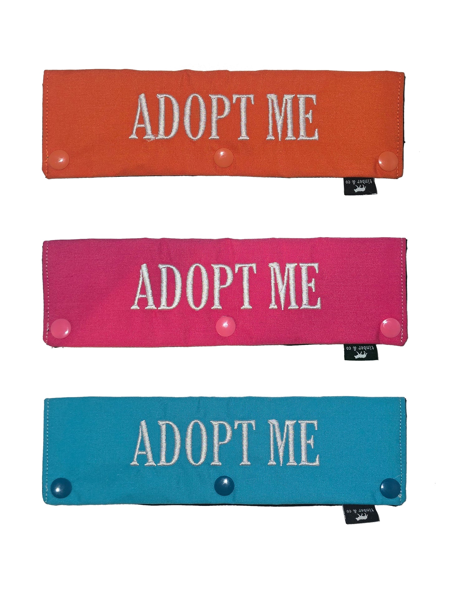 Adopt Me Embroidered Dog Leash Wrap