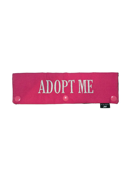 Adopt Me Embroidered Dog Leash Wrap