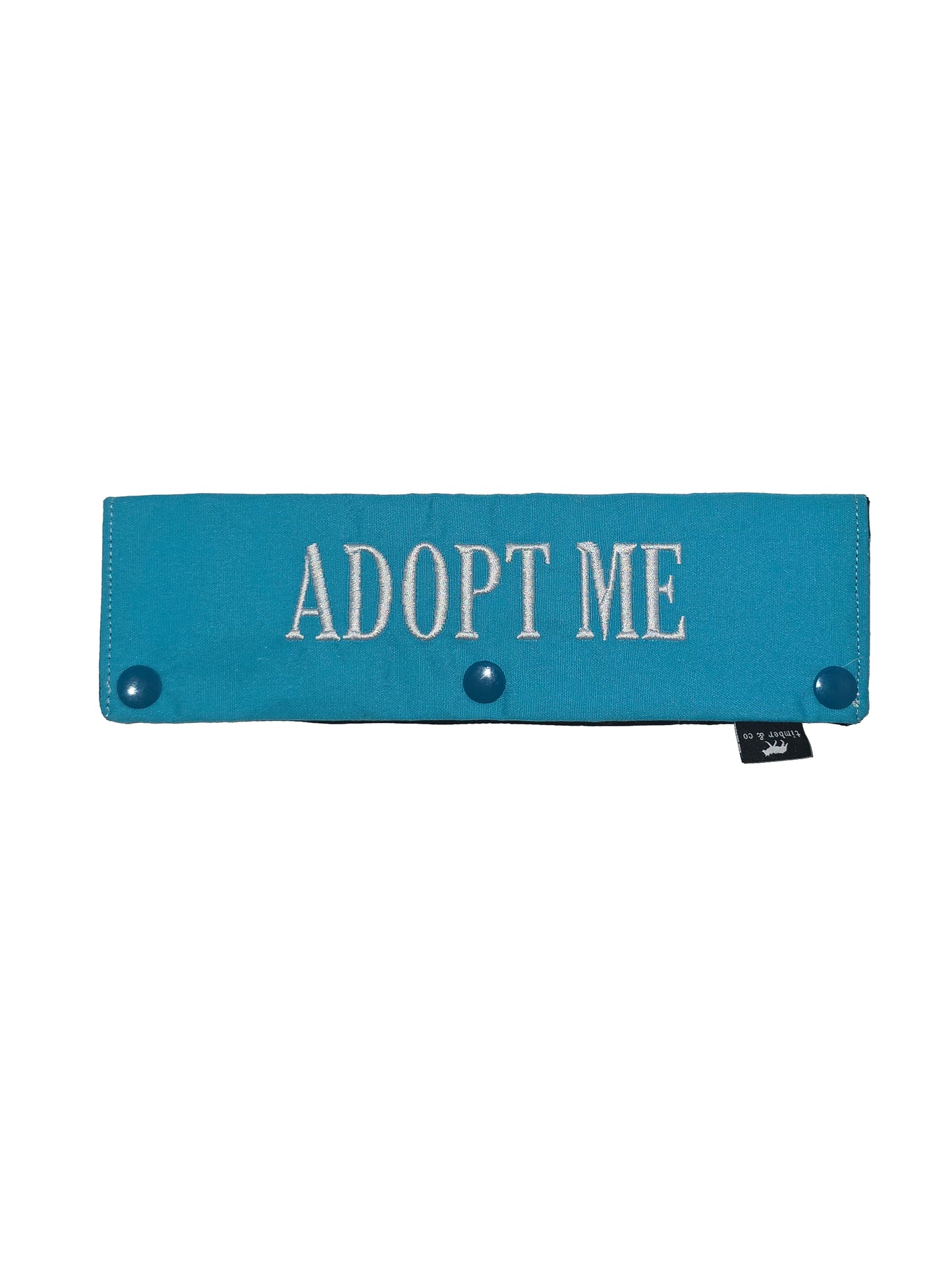 Adopt Me Embroidered Dog Leash Wrap