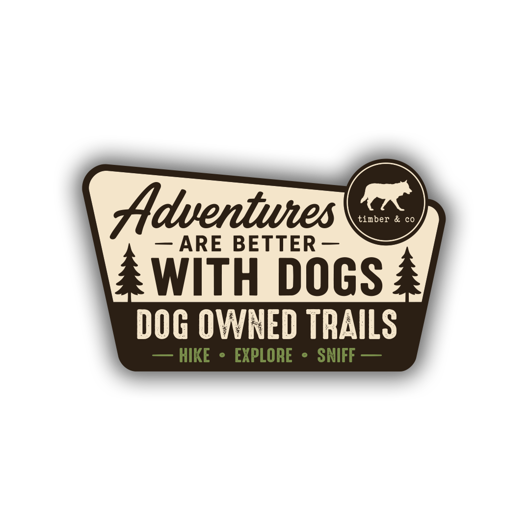 Adventures with Dogs Sticker