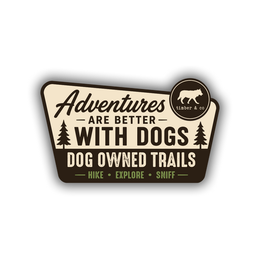 Adventures with Dogs Sticker