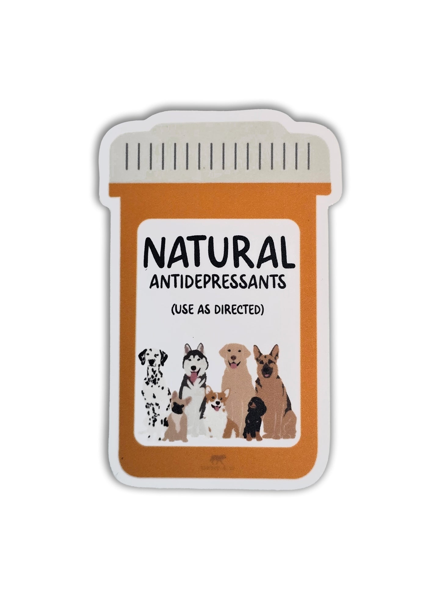 Dog Natural Antidepressants Sticker