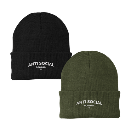 Anti Social Dog Dad Beanie