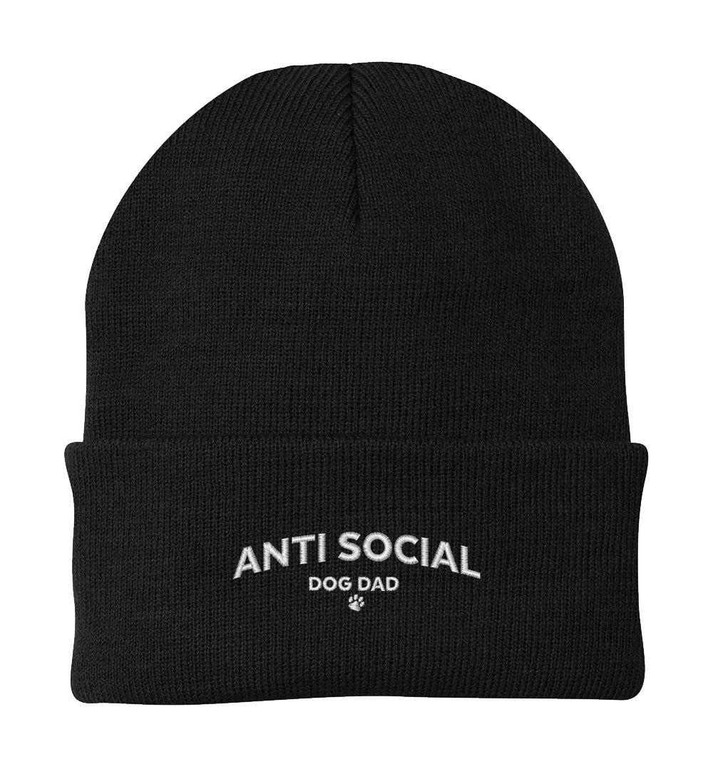 Anti Social Dog Dad Beanie