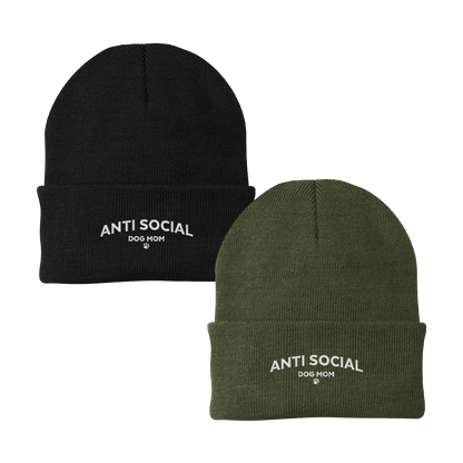 Anti Social Dog Mom Beanie