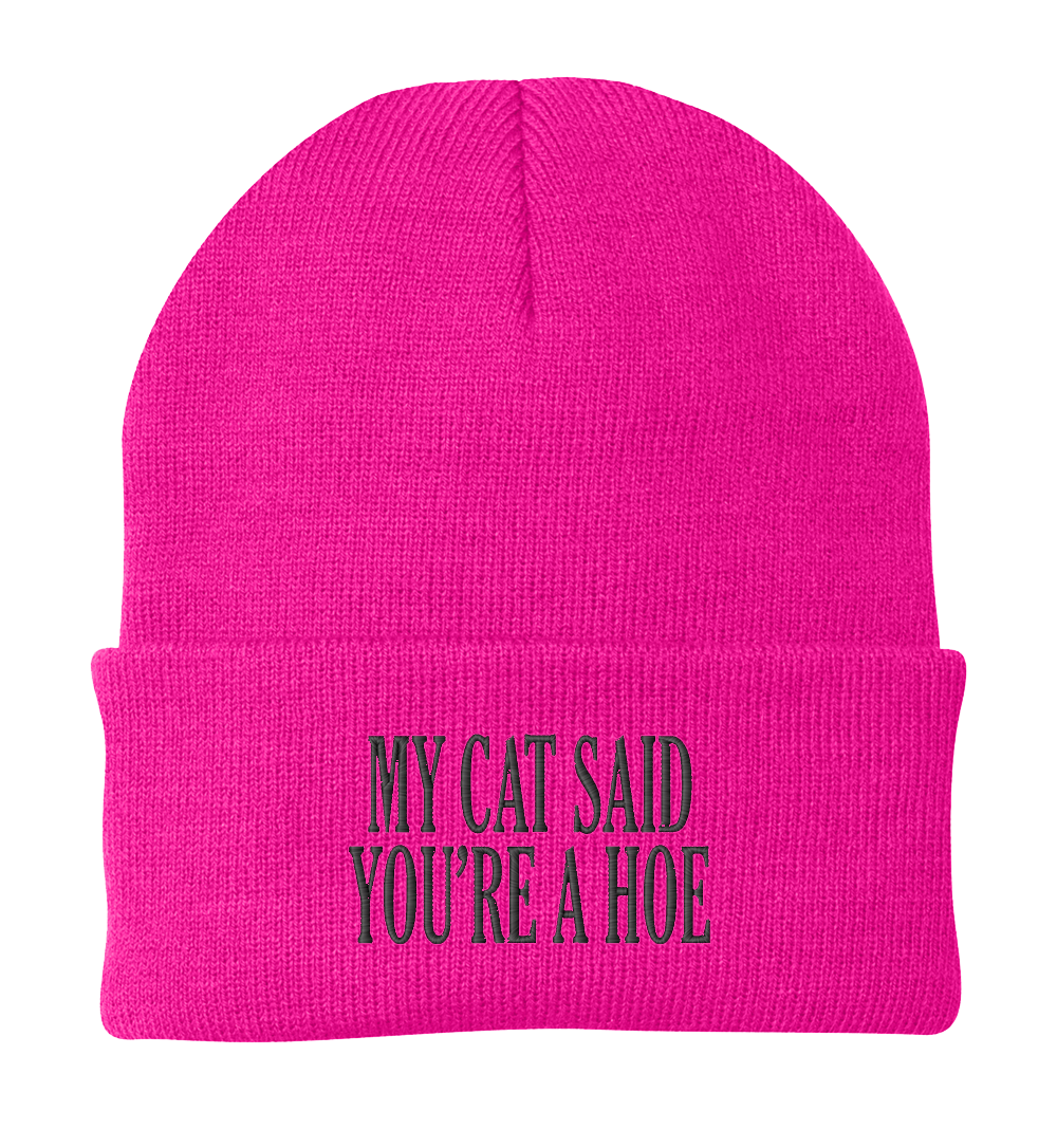 My Cat Said You're a Hoe Beanie