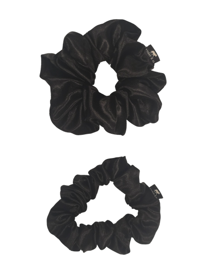 Black Satin Scrunchie