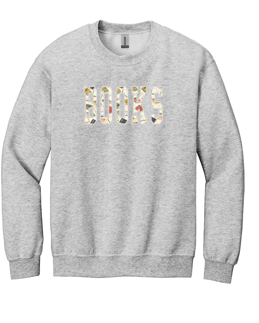 Books Applique - Embroidered Crew