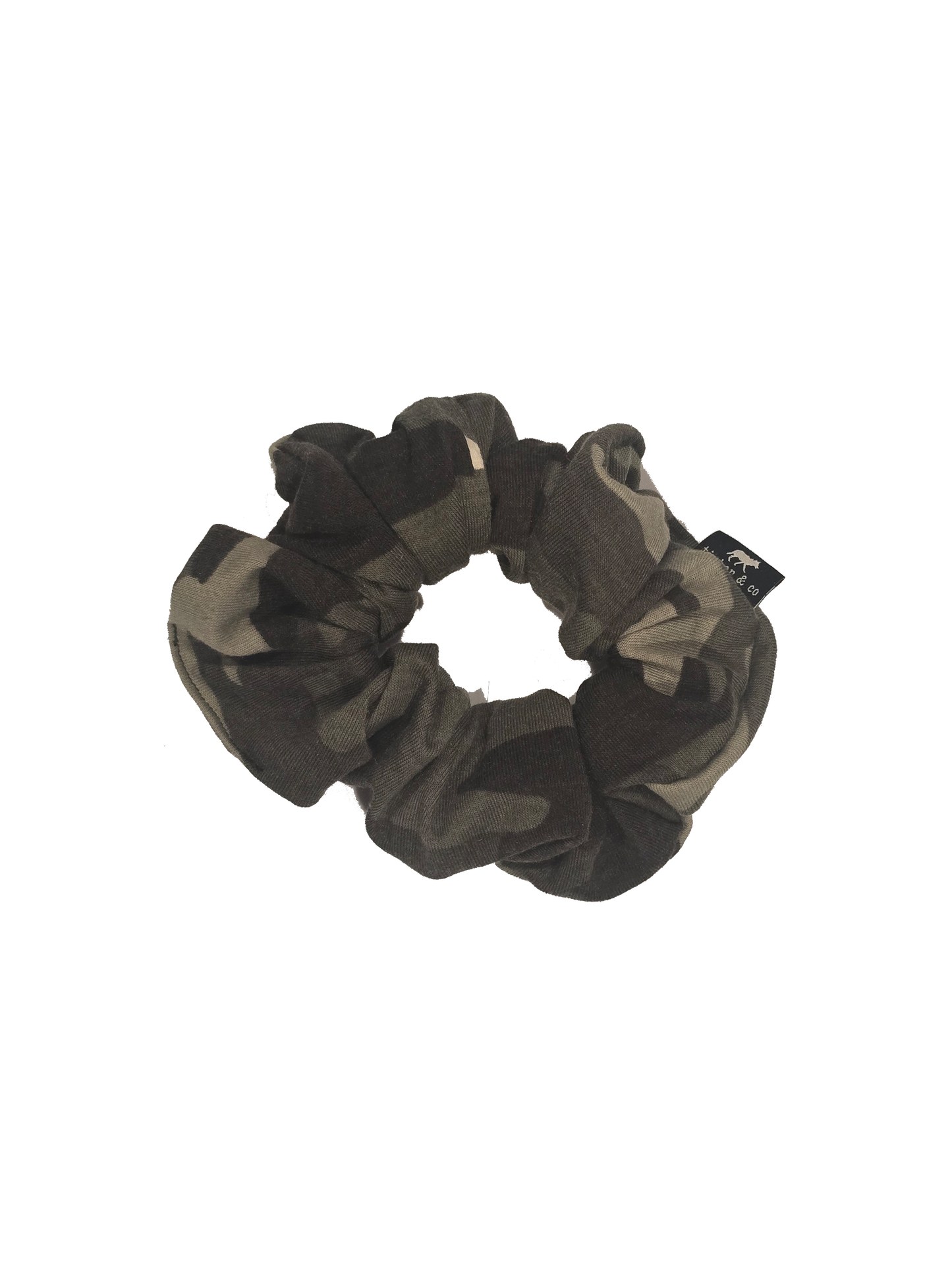 Camo Knit Scrunchie