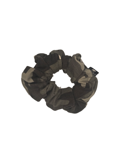 Camo Knit Scrunchie