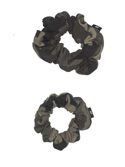 Camo Knit Scrunchie