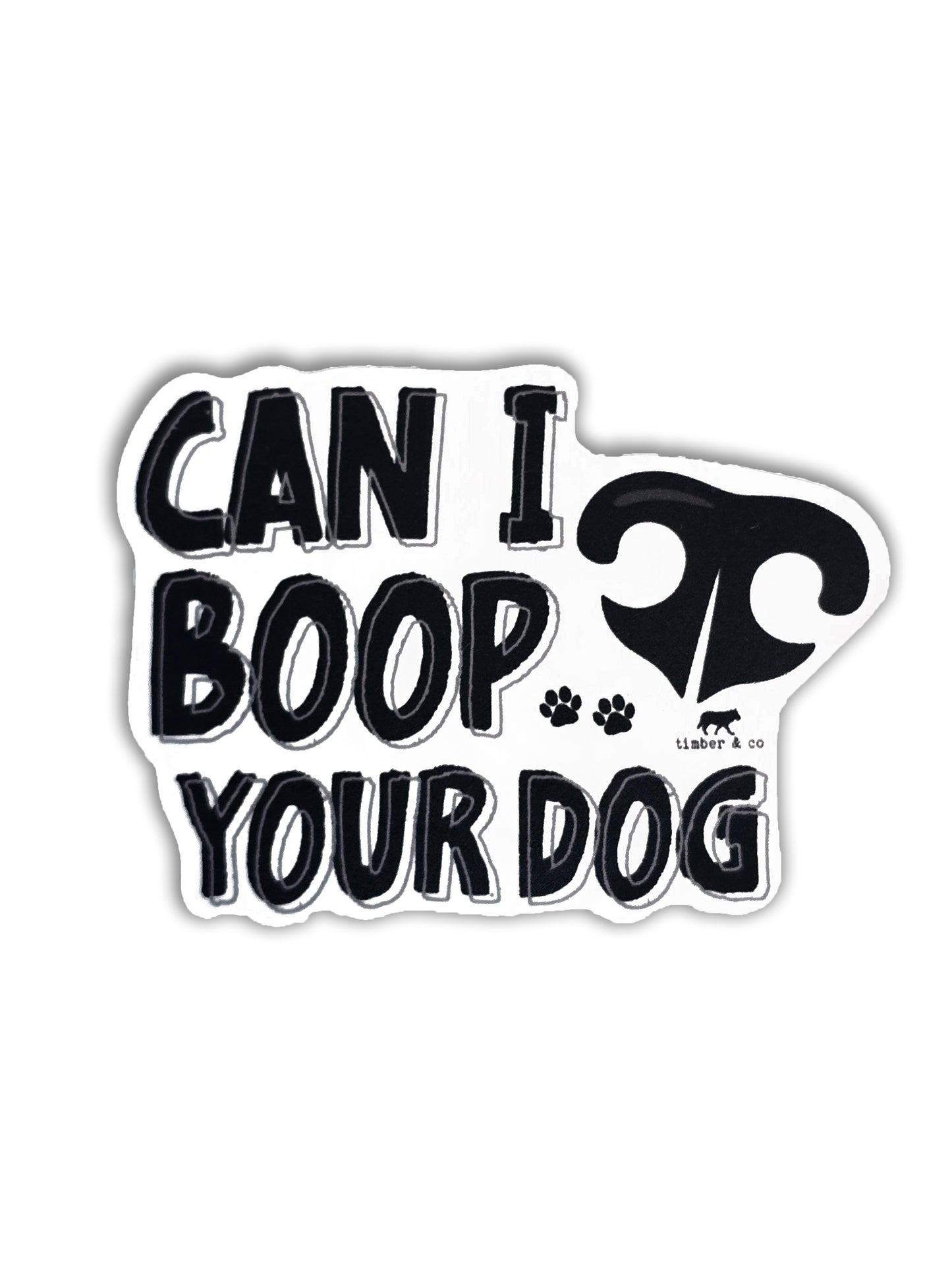 Can I Boop Your Dog Sticker