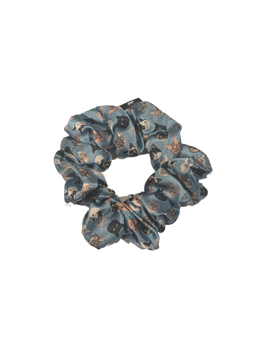 Cats Satin Scrunchie