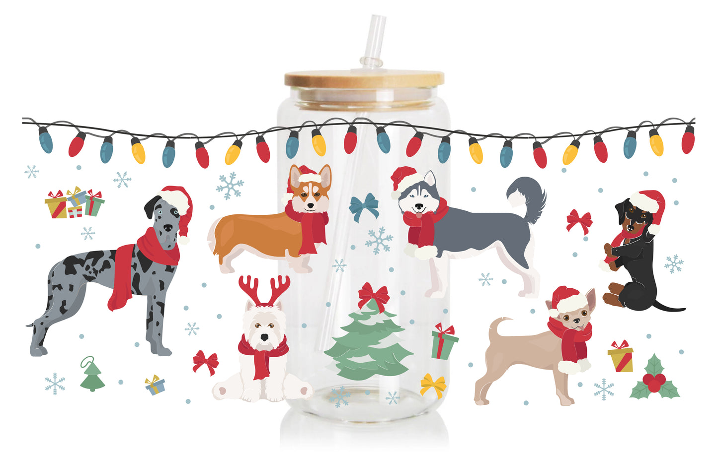 Christmas Dogs - Glassware