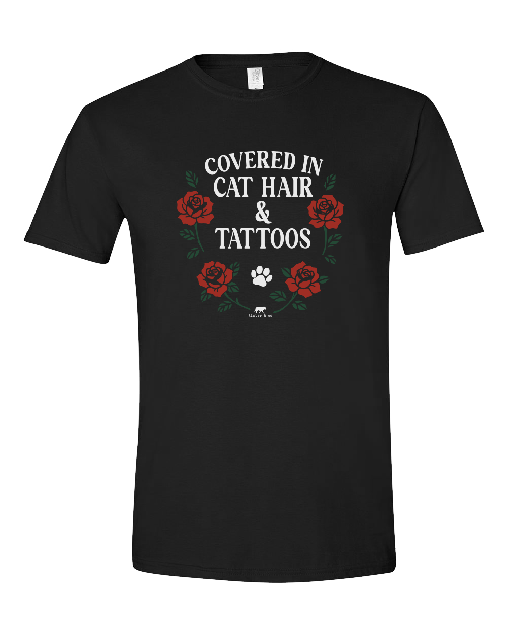 Covered in Cat Hair & Tattoos Graphic Tee