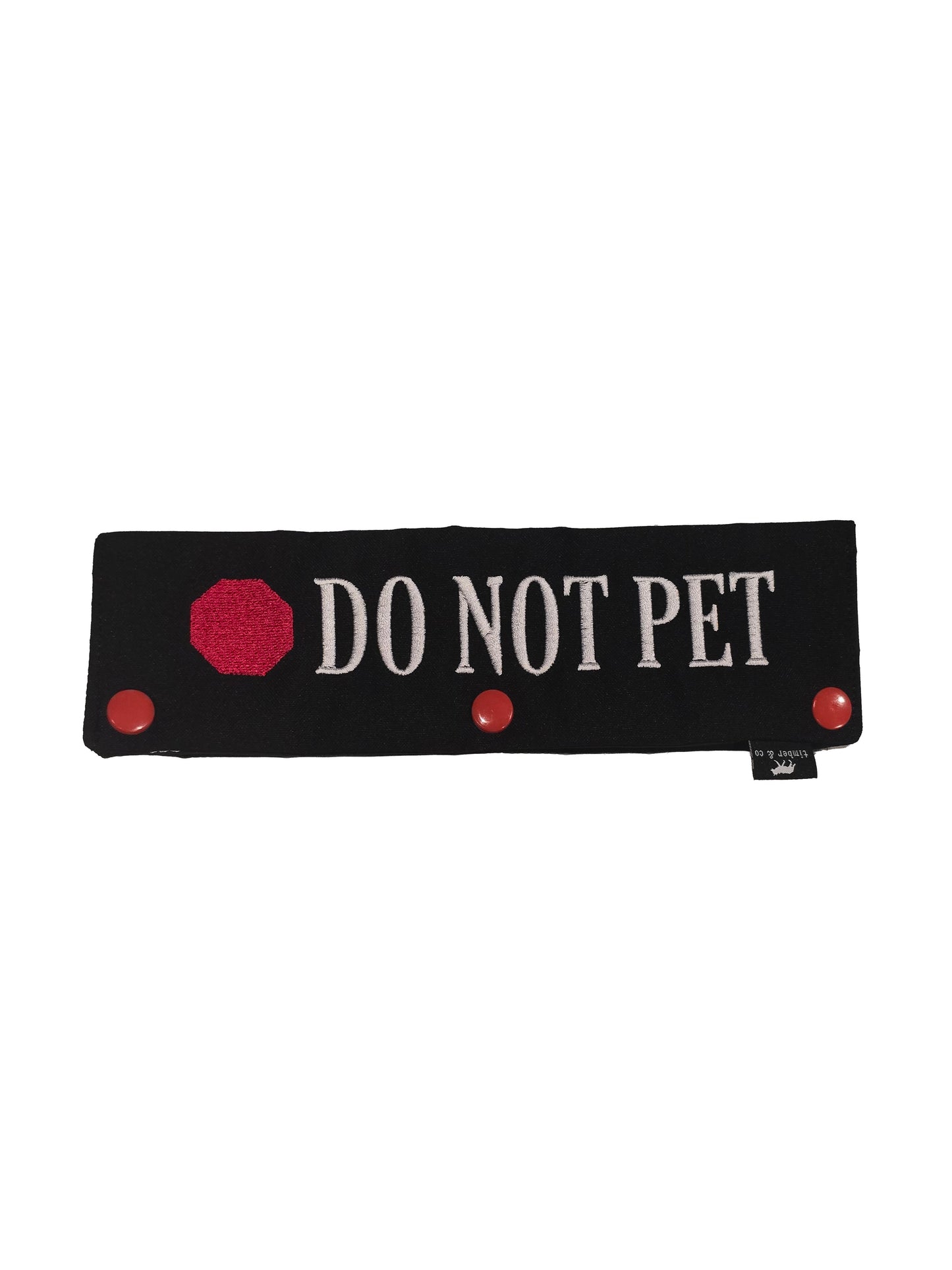 Do Not Pet Embroidered Dog Leash Wrap