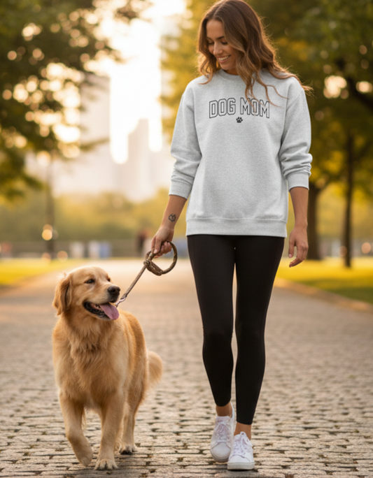 Dog Mom Outline - Crew