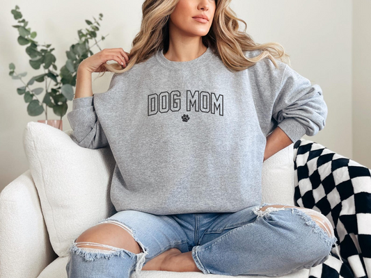 Dog Mom Outline - Crew