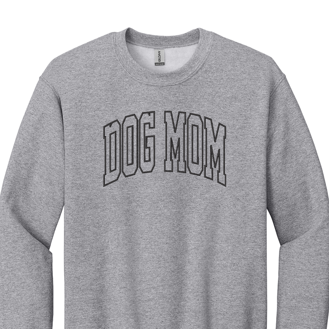 Dog Mom - Embroidered Crew