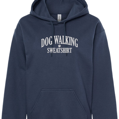 Dog Walking Sweatshirt - Embroidered Hoodie
