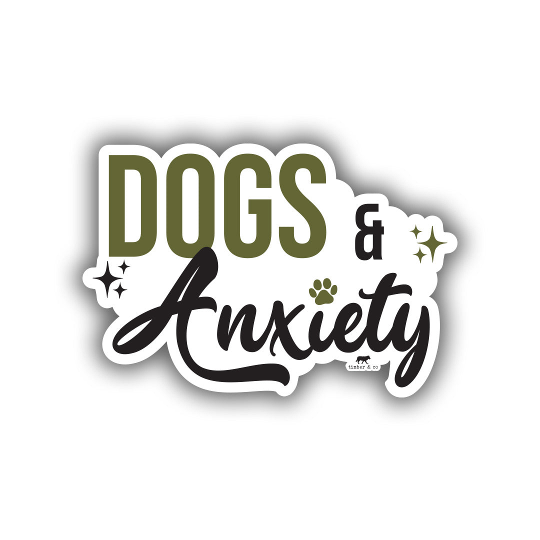 Dogs & Anxiety Sticker