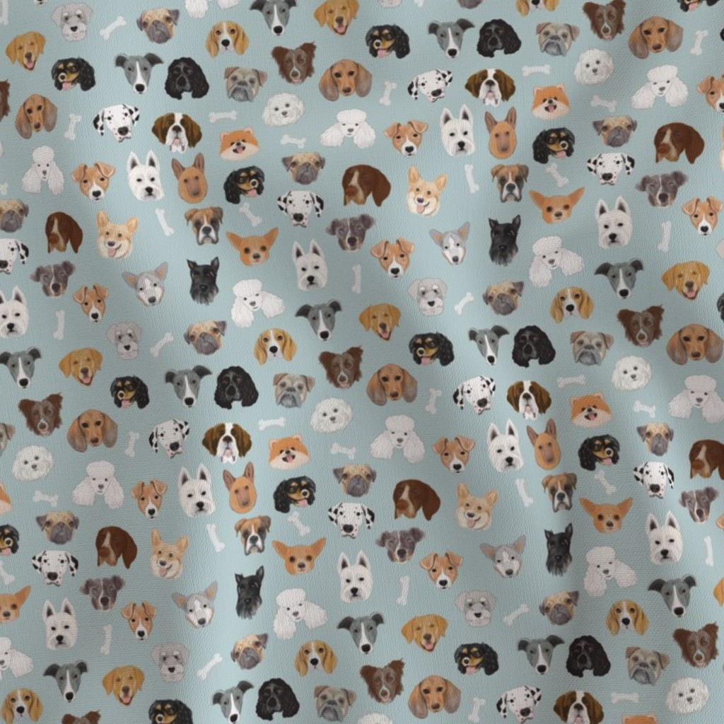 Dog Faces Satin Scrunchie