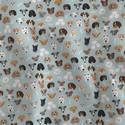 Dog Faces Satin Scrunchie