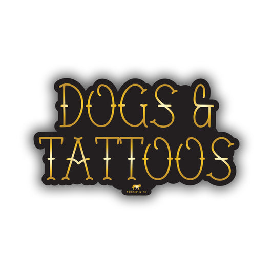Dogs & Tattoos Sticker