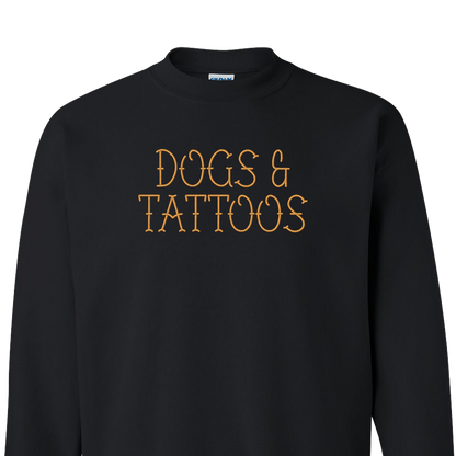 Dogs & Tattoos - Embroidered Crew