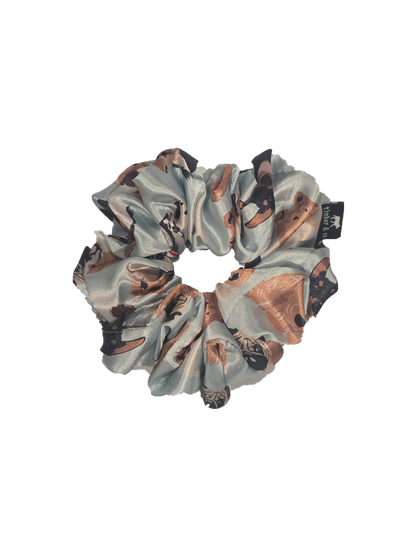 Dog Faces Satin Scrunchie