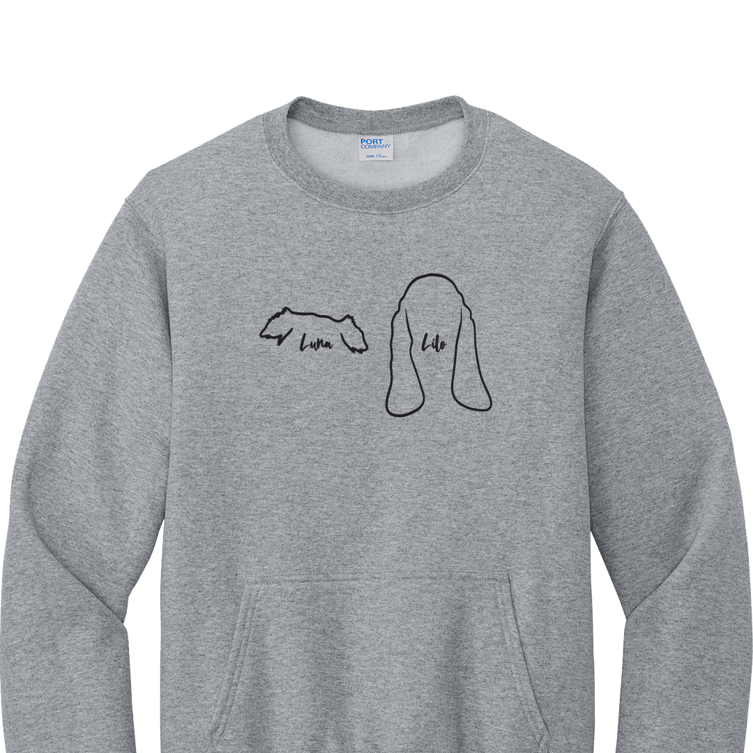 Dog Ears - Custom Embroidered Crew