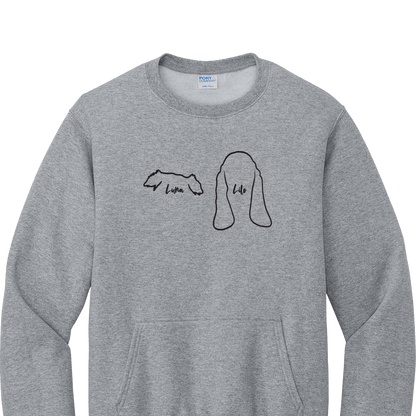 Dog Ears - Custom Embroidered Crew