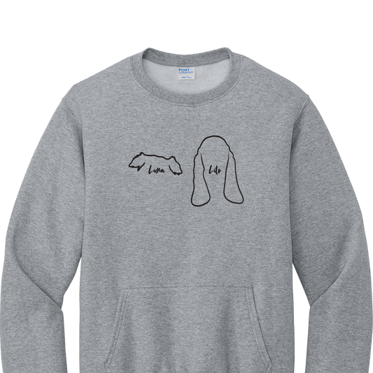 Dog Ears - Custom Embroidered Crew
