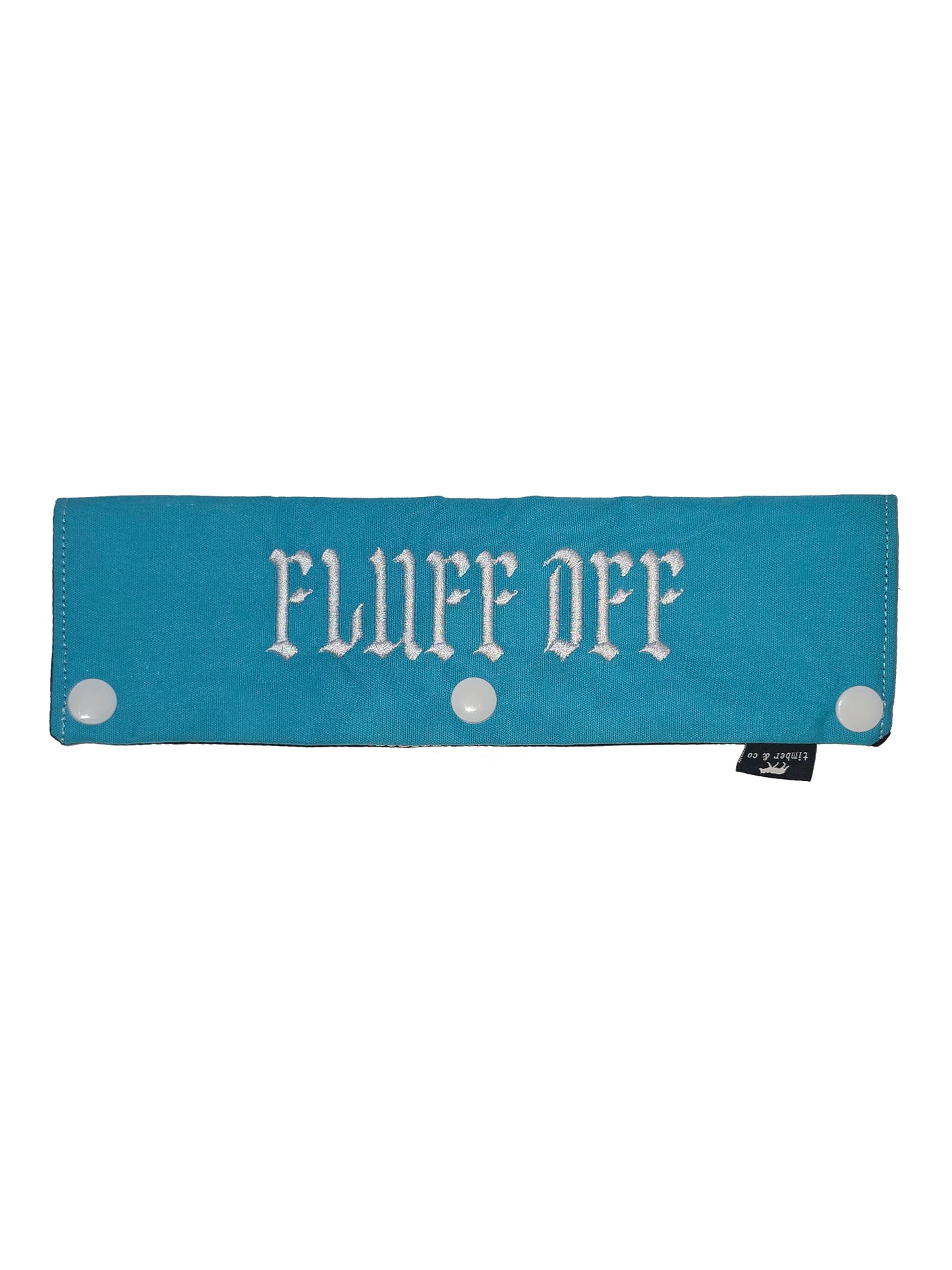 Fluff Off Embroidered Dog Leash Wrap